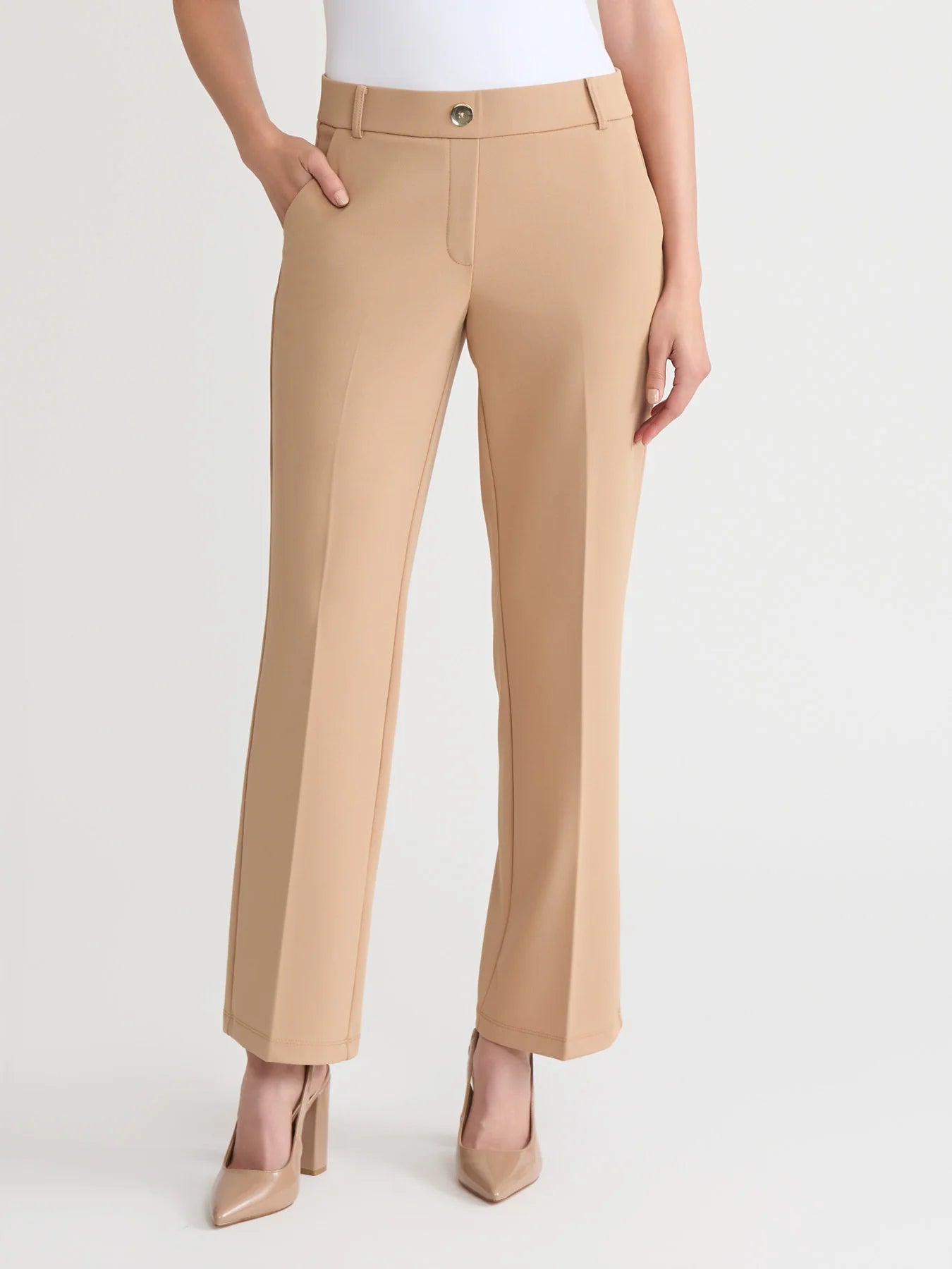 Pull-On Straight Leg Trouser