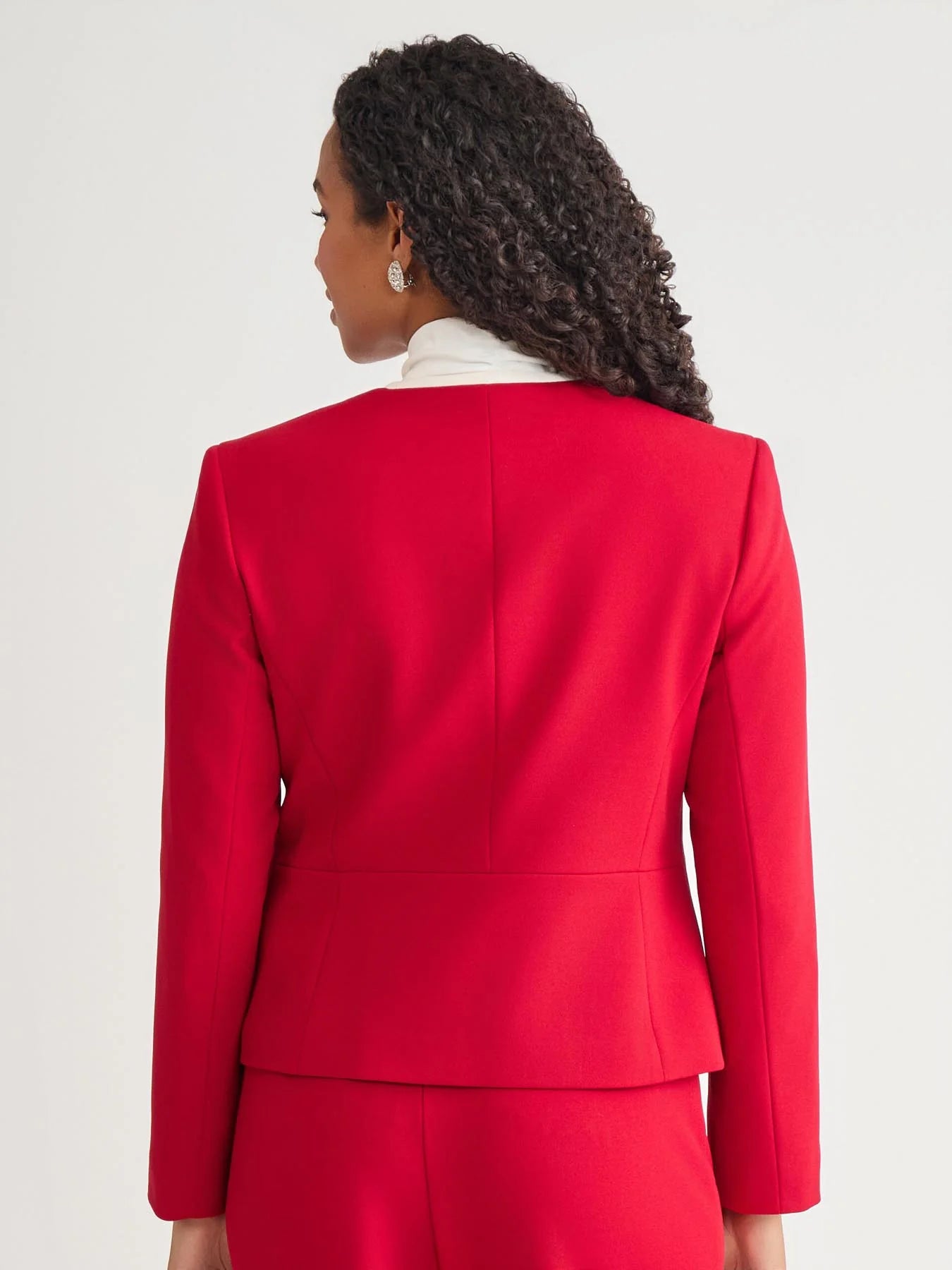 Framed Collarless Jacket