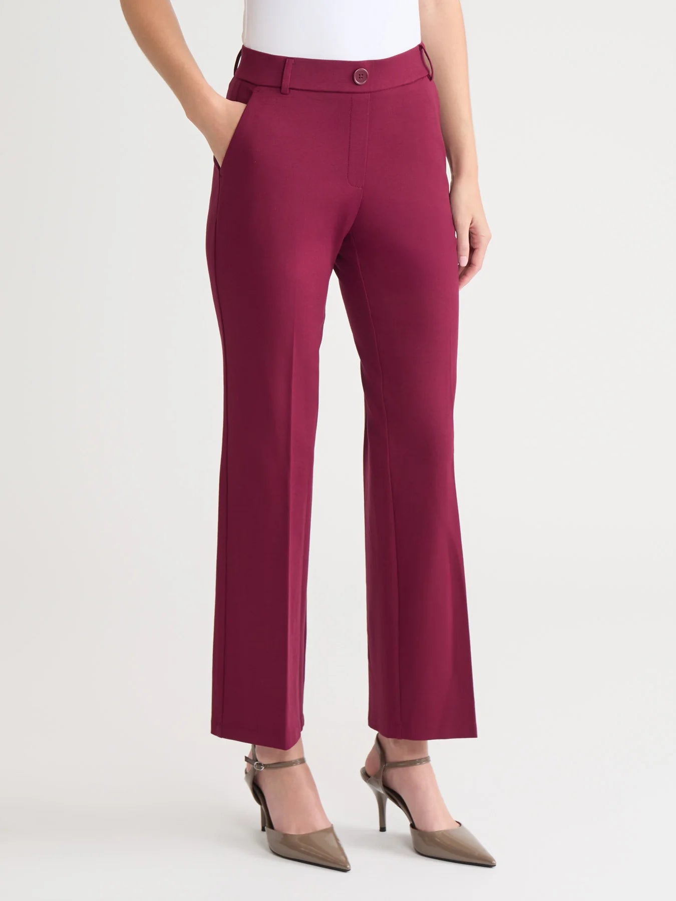 Pull-On Faux Fly Front Pant